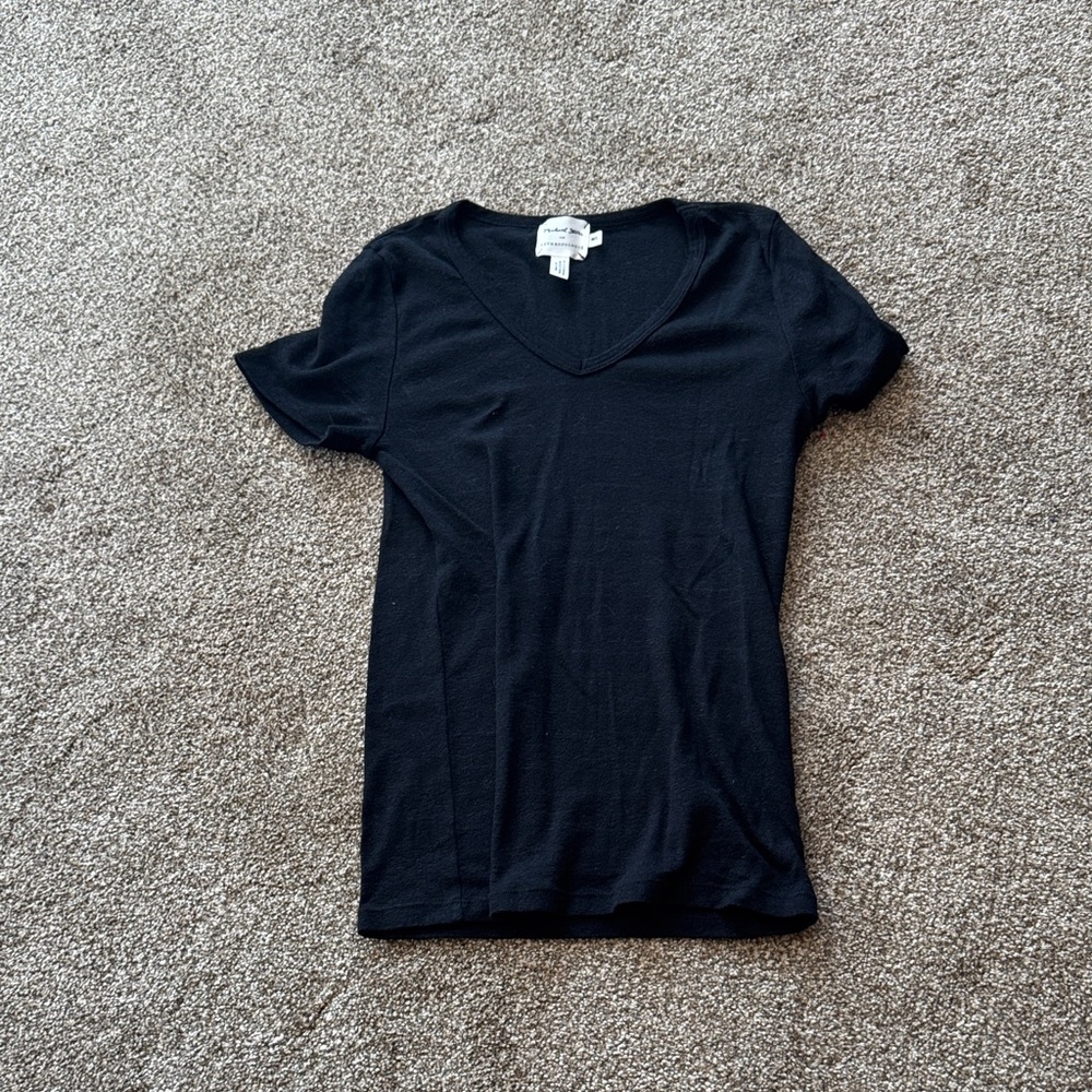 Black V-Neck Women’s Top